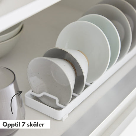 Skålstativ liten hvit 32 x 8,6 cm - Lindas Dekor