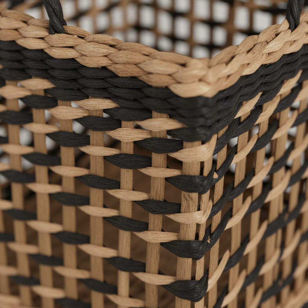 Flettet kurvsett i naturfibre - 3 størrelser til stue, soverom og barnerom