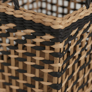 Flettet kurvsett i naturfibre - 3 størrelser til stue, soverom og barnerom