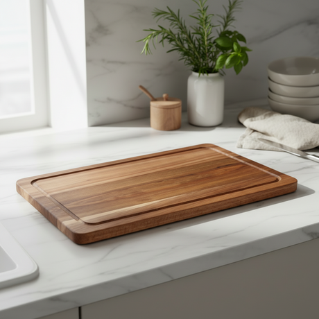 Skjærefjøl akasietre 37 x 25 x 1,6 cm