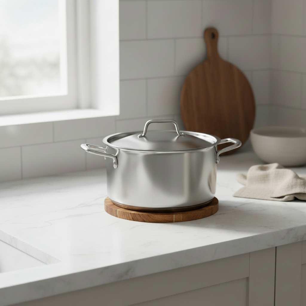 Gryteunderlag tre størrelser - varmebestandig akasietre for kjøkken"