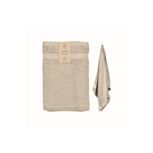 Badehåndkle 70x140cm i sandbeige 100% bomull 550 gram