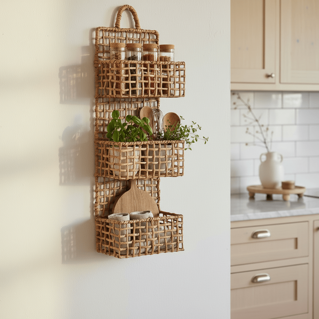 Sines vegghylle 70 cm natur papir