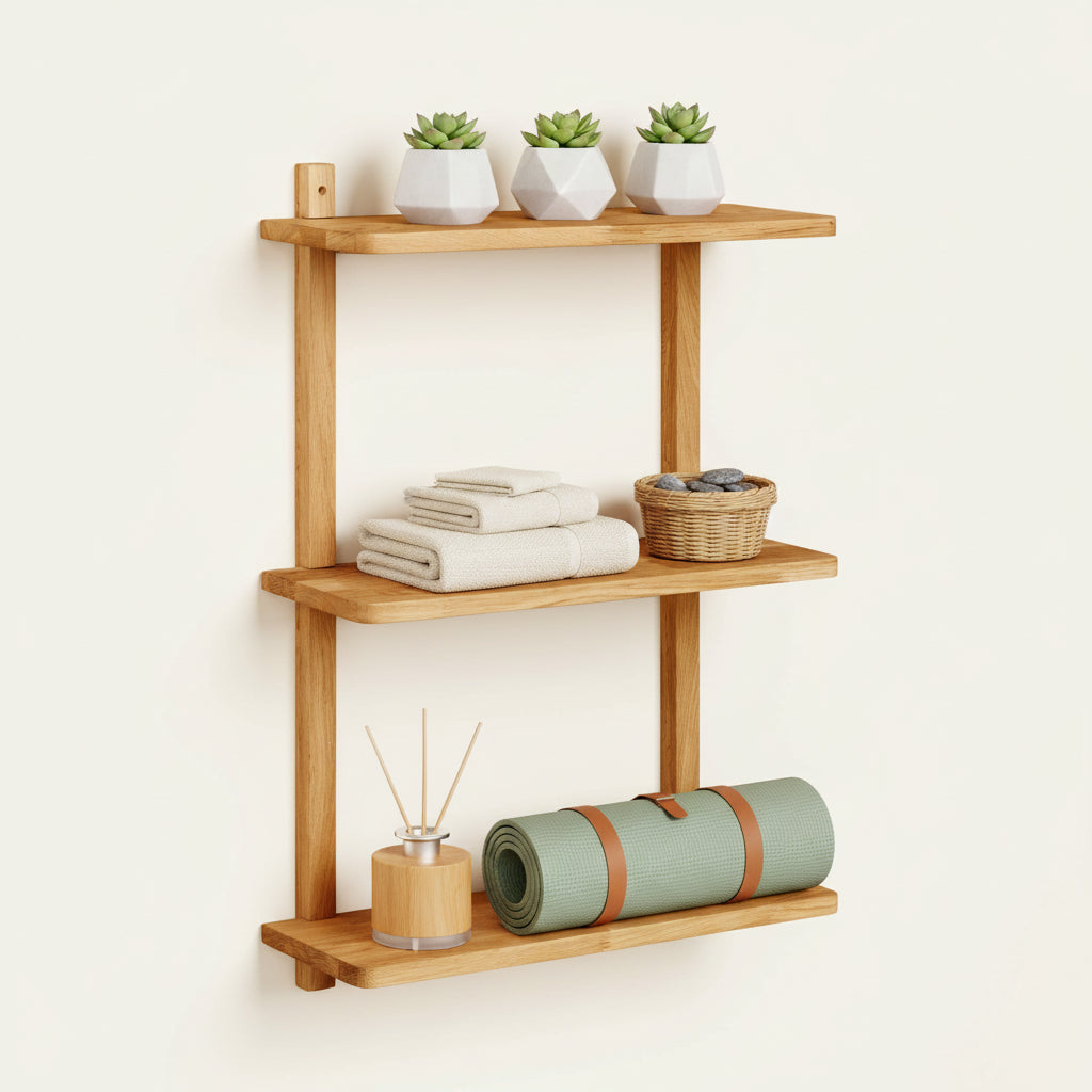 Townsville vegghylle eik 50 x 75 cm veggmontert