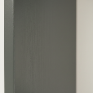 Grønn vegghylle Bamberg montert på lys vegg