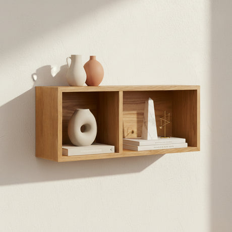 Oshawa vegghylle 71x30 cm natur eik