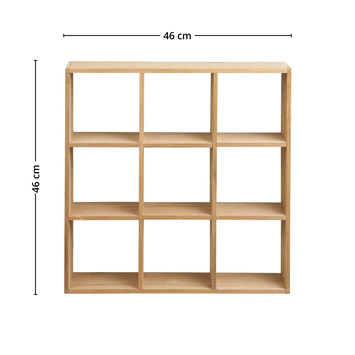 Moss vegghylle furu natur 46 x 10 x 46 cm - Lindas Dekor