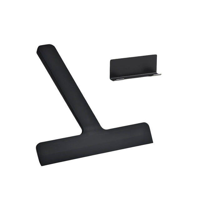 Zone Denmark Ume dusjskrape med holder sort silikon isolert på hvit bakgrunn