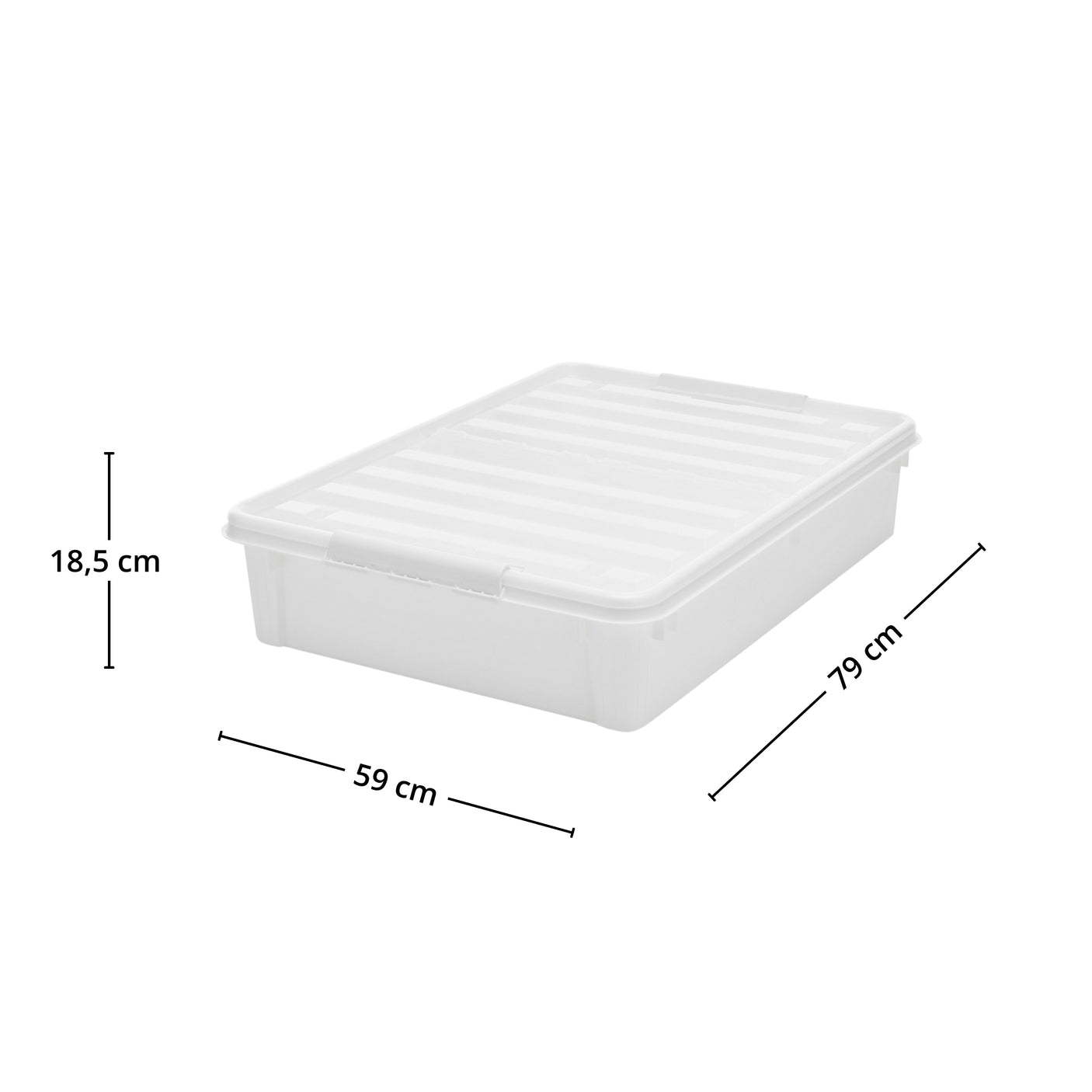 SmartStore Bedroller plastboks med hjul sett ovenfra