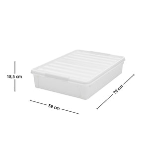 SmartStore Bedroller plastboks med hjul sett ovenfra