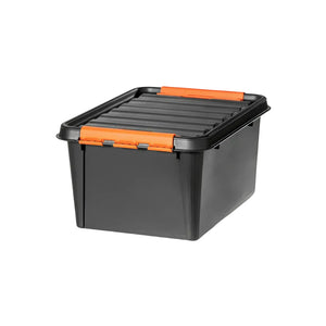 SmartStore Pro oppbevaringsboks 31 liter med lokk og låseklips