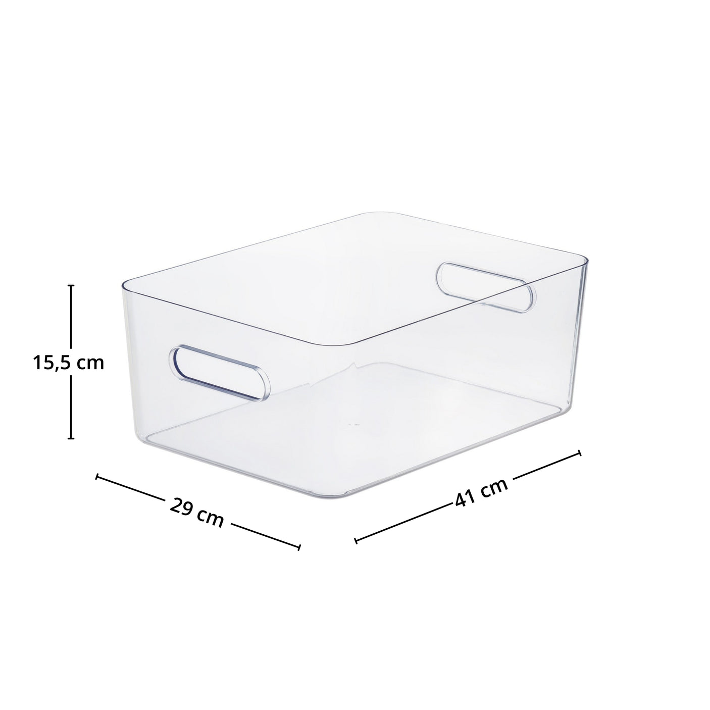 SmartStore Compact Clear oppbevaringsboks sett skrått