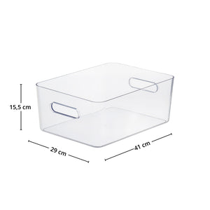 SmartStore Compact Clear oppbevaringsboks sett skrått