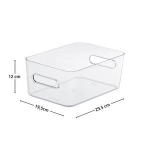 SmartStore Compact Clear M oppbevaringsboks sett skrått