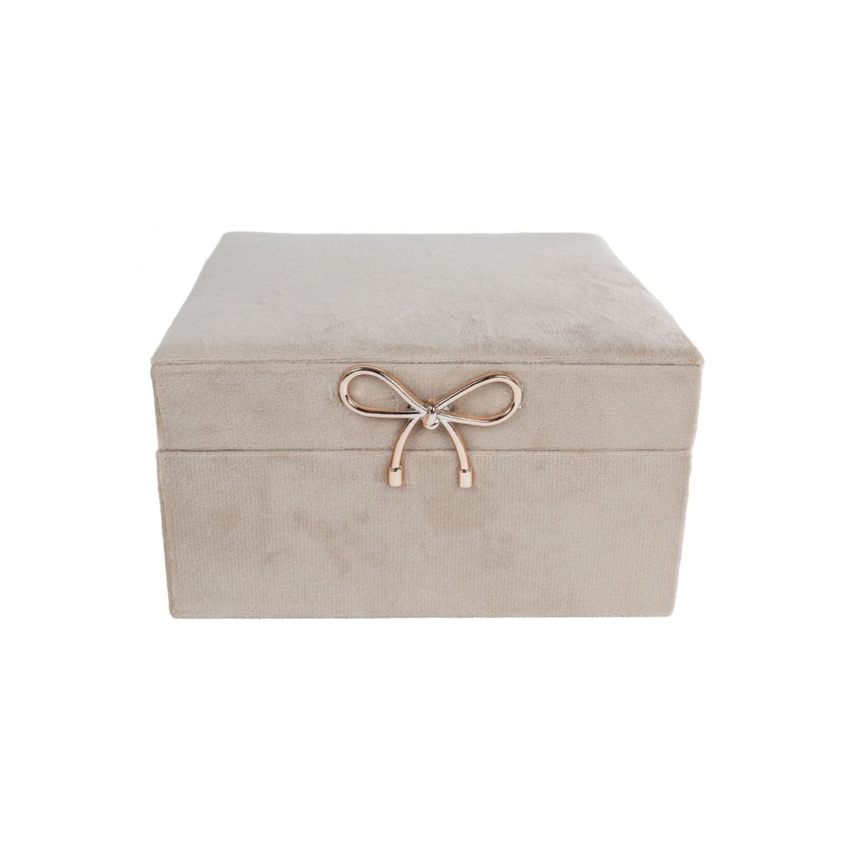 Smykkeskrin velur med speil 25 x 16 x 8 cm - Lindas Dekor