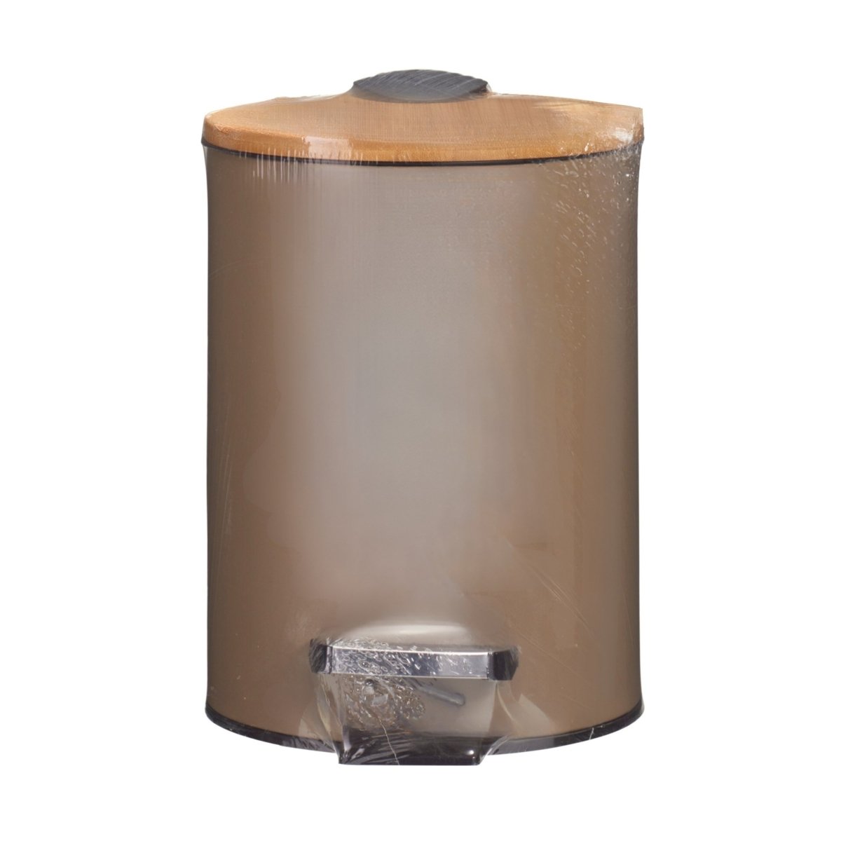 Søppelbøtte 3 liter metall/bambus brun - Lindas Dekor