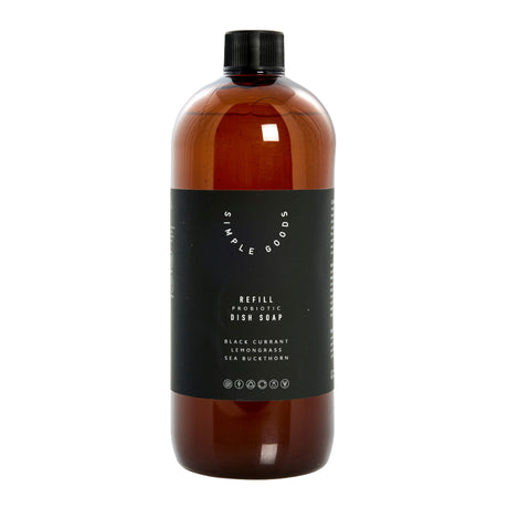 stor refillflaske med oppvasksåpe lemongrass og solbær