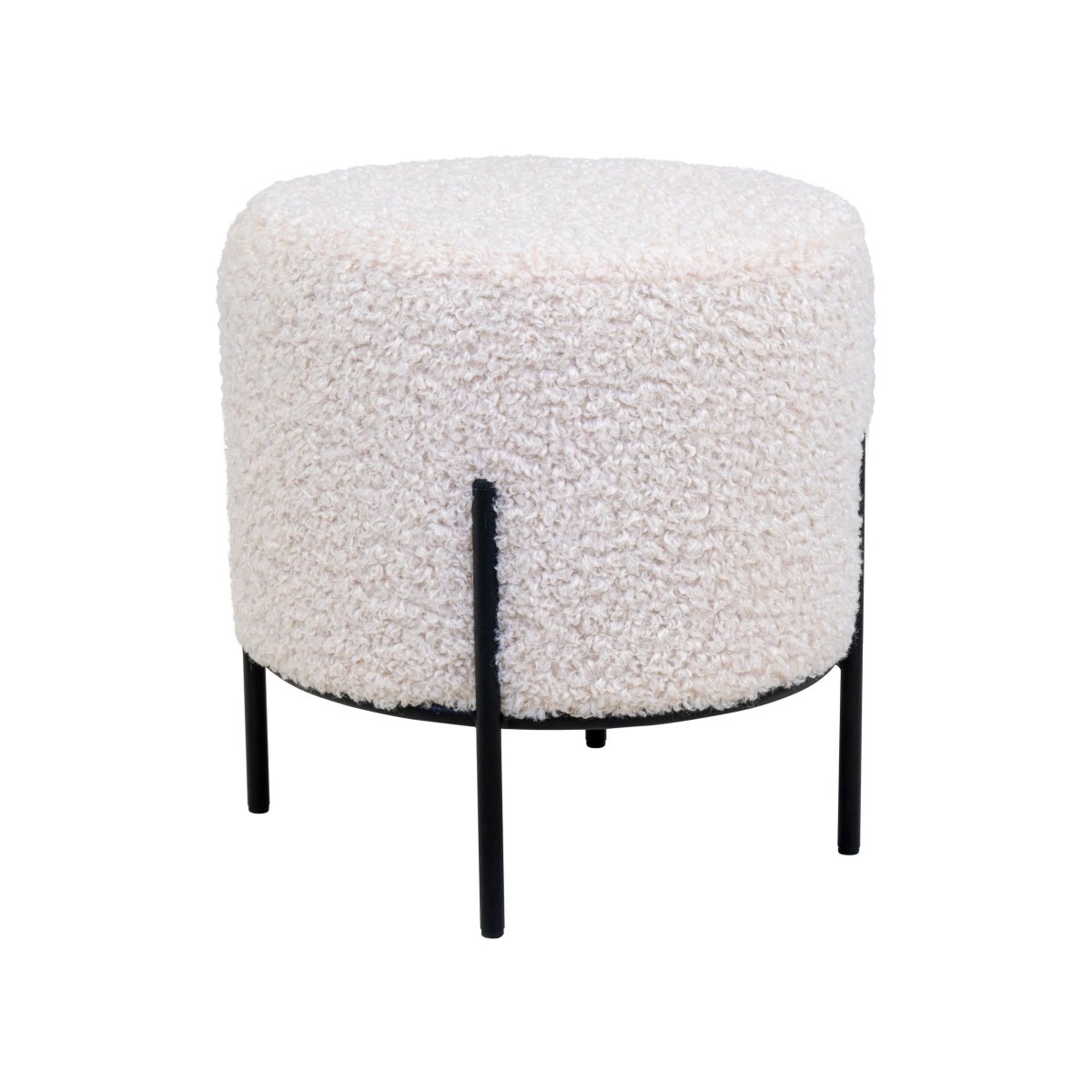 Alford puff hvit ø35 cm - Lindas Dekor