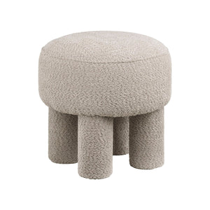 Canberra puff mørk sand ø43 cm - Lindas Dekor
