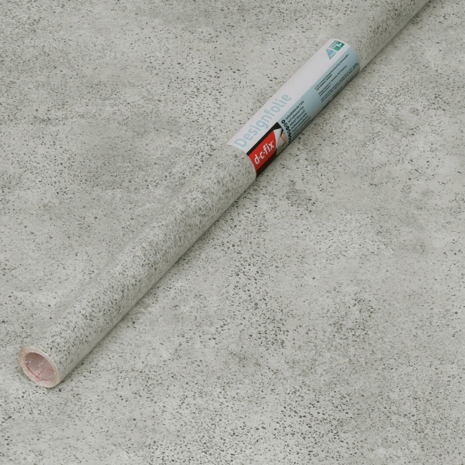 Vareprøve av Salazar mikrosement kontaktplast med autentisk betonglook.