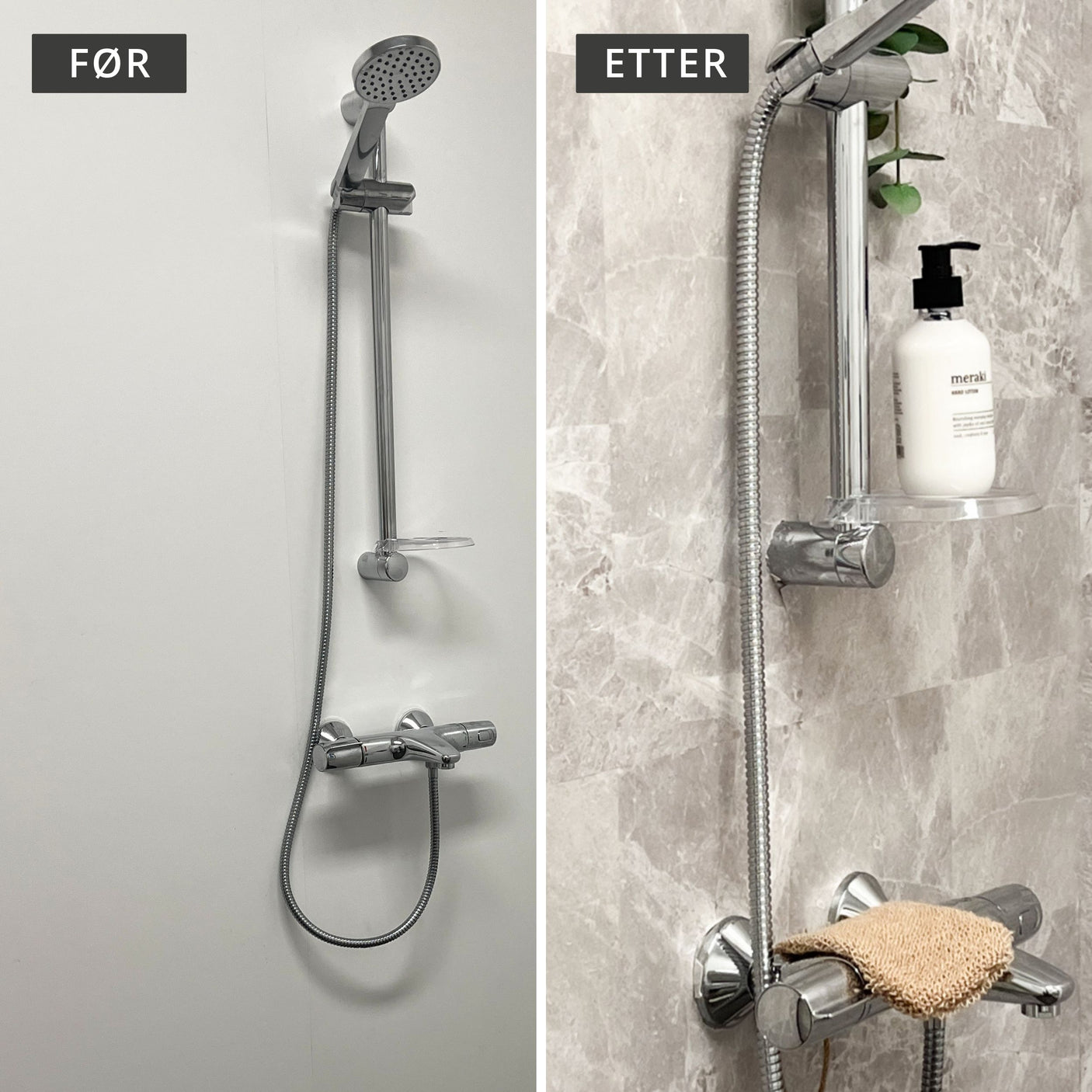 8-pk Kalk beige selvklebende fliser