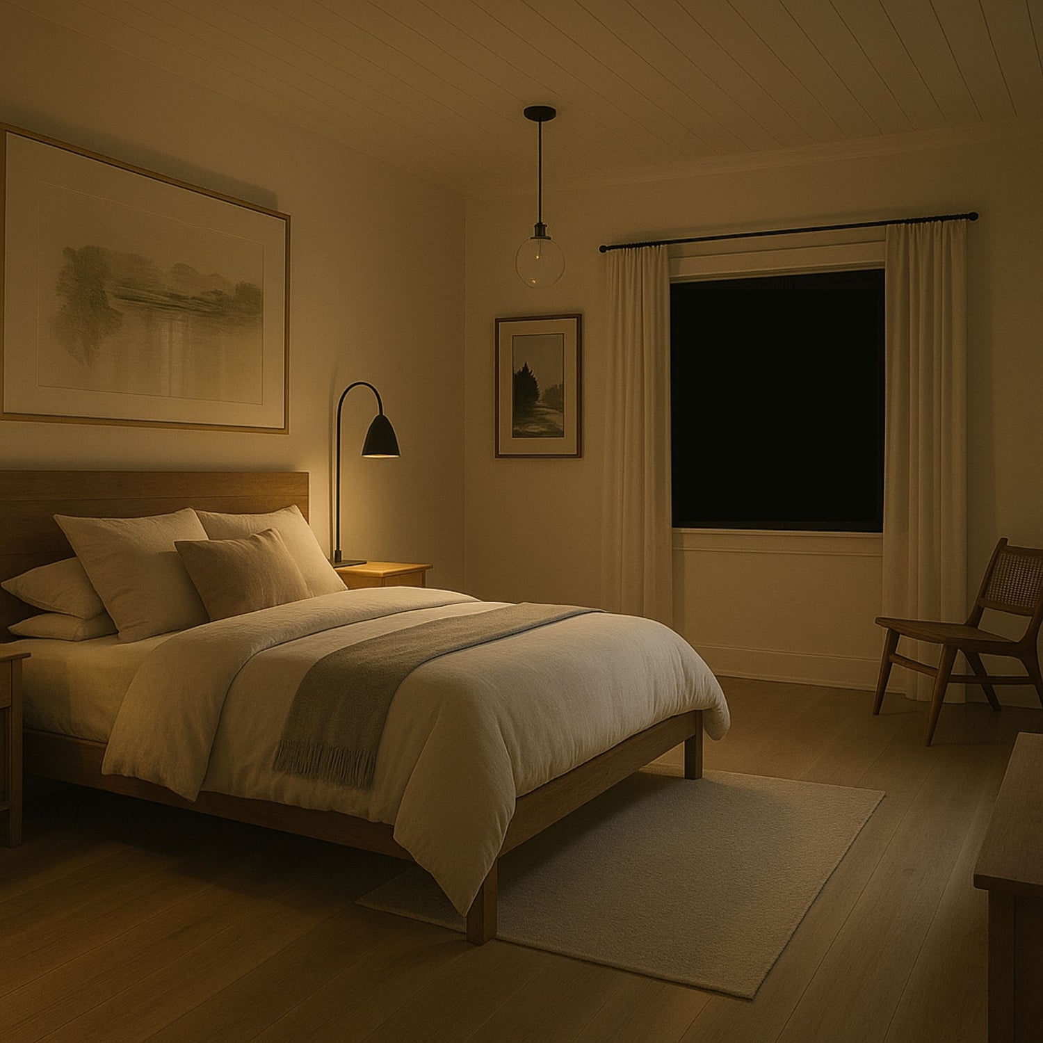 Statisk blackout vindusfolie som blokkerer alt lys og gir full mørklegging – perfekt til soverom og skjerming om natten.