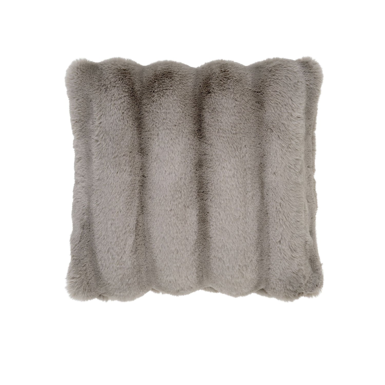 Galena pute i beige kunstpels 45×45 cm – dekorativ pyntepute til stue eller soverom