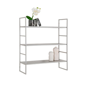 Beja hyller stål kjølig grå 48 x 17 x 55 cm