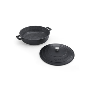 Lav casserole gryte 5 liter med selvøsende lokk og integrerte håndtak