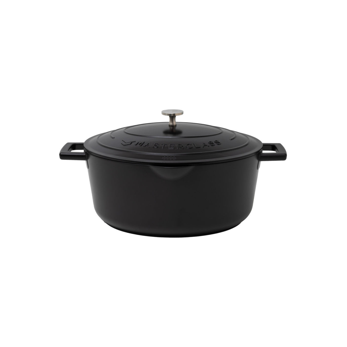 Oval gryte i støpt aluminium 6 liter med lokk fra MasterClass