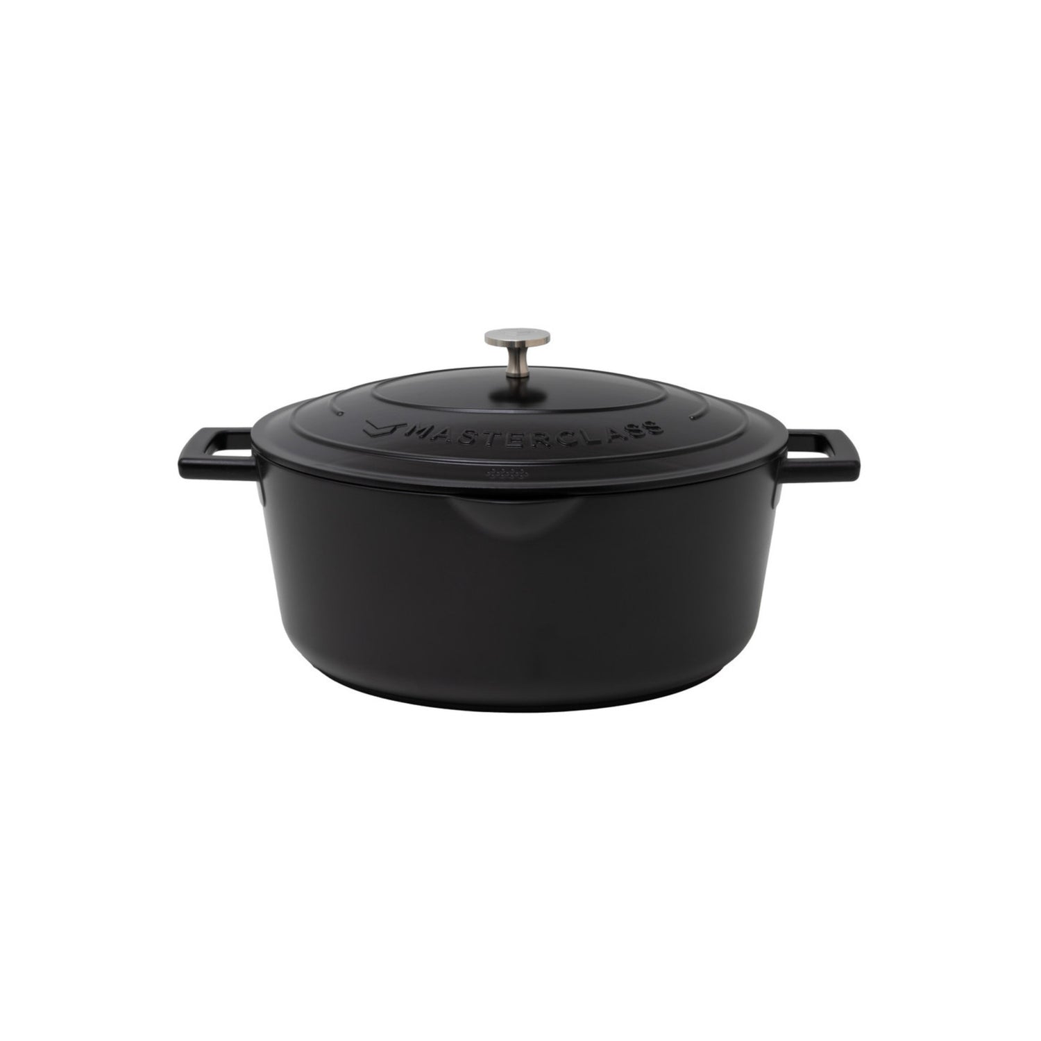 Oval gryte i støpt aluminium 6 liter med lokk fra MasterClass