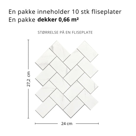 Detaljbilde av Stein fiskeben marmor veggfliser med herringbone mønster