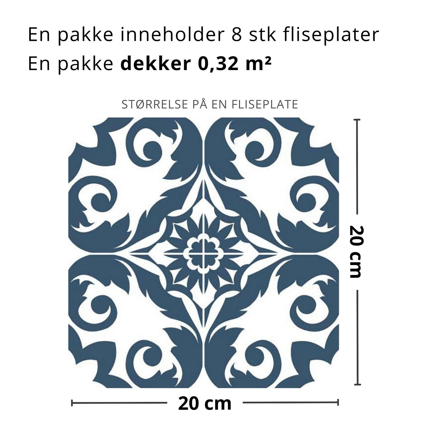 Ingeborg selvklebende fliser