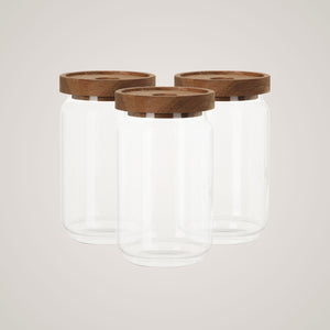 3-pk glasskrukke 700 ml