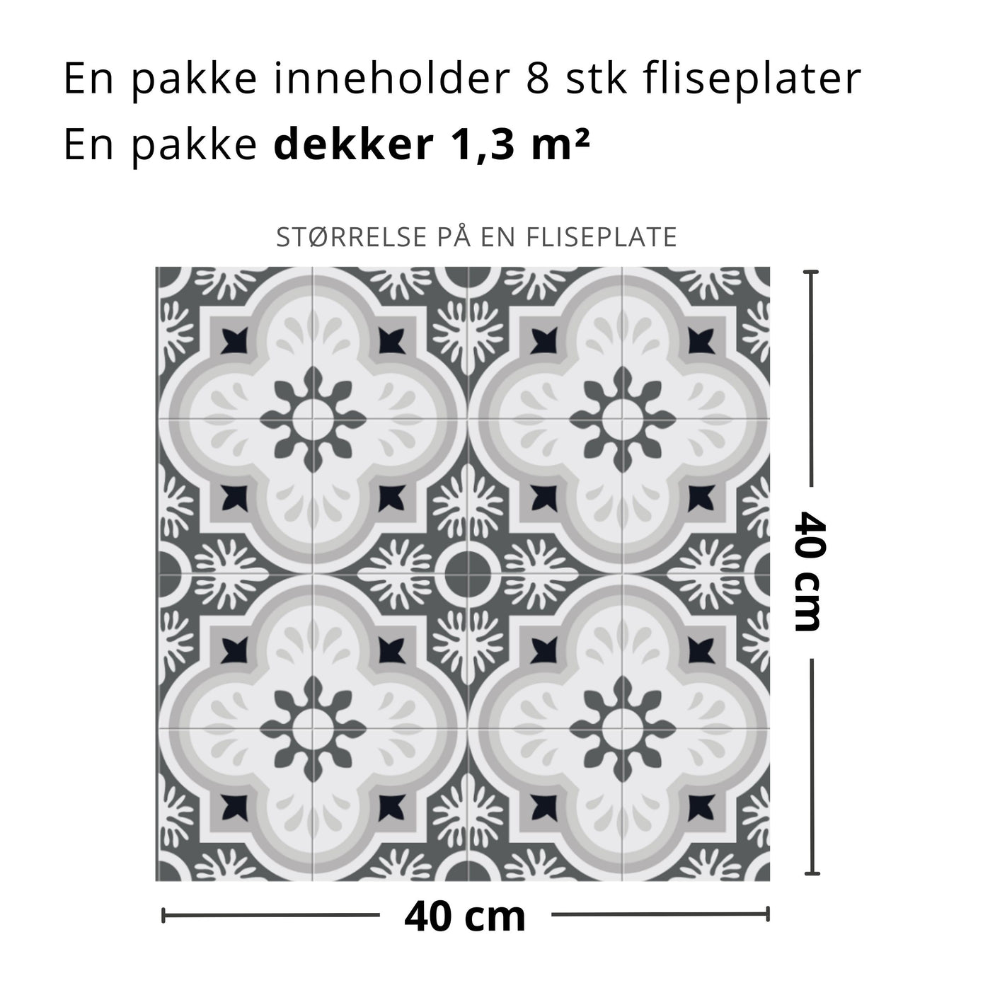 Copenhagen selvklebende fliser