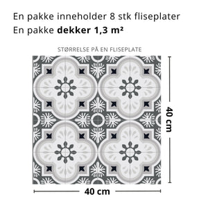 Copenhagen selvklebende fliser
