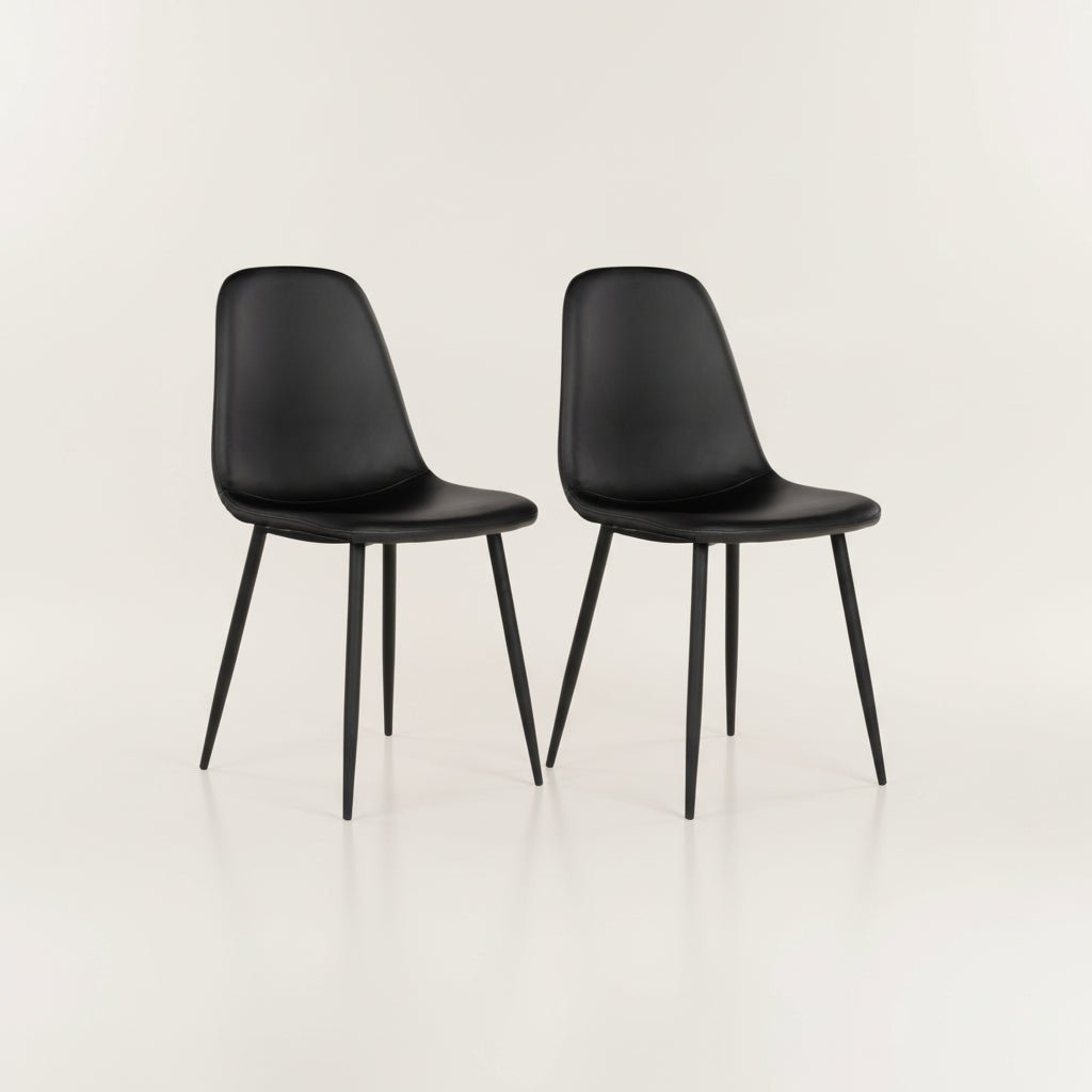 2 - pk Stockholm spisestol sort - Lindas Dekor