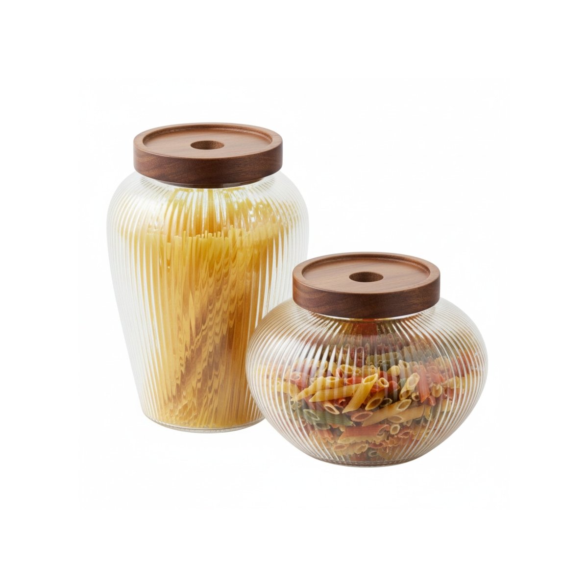 2 - pk Glasskåler med lokk - Lindas Dekor