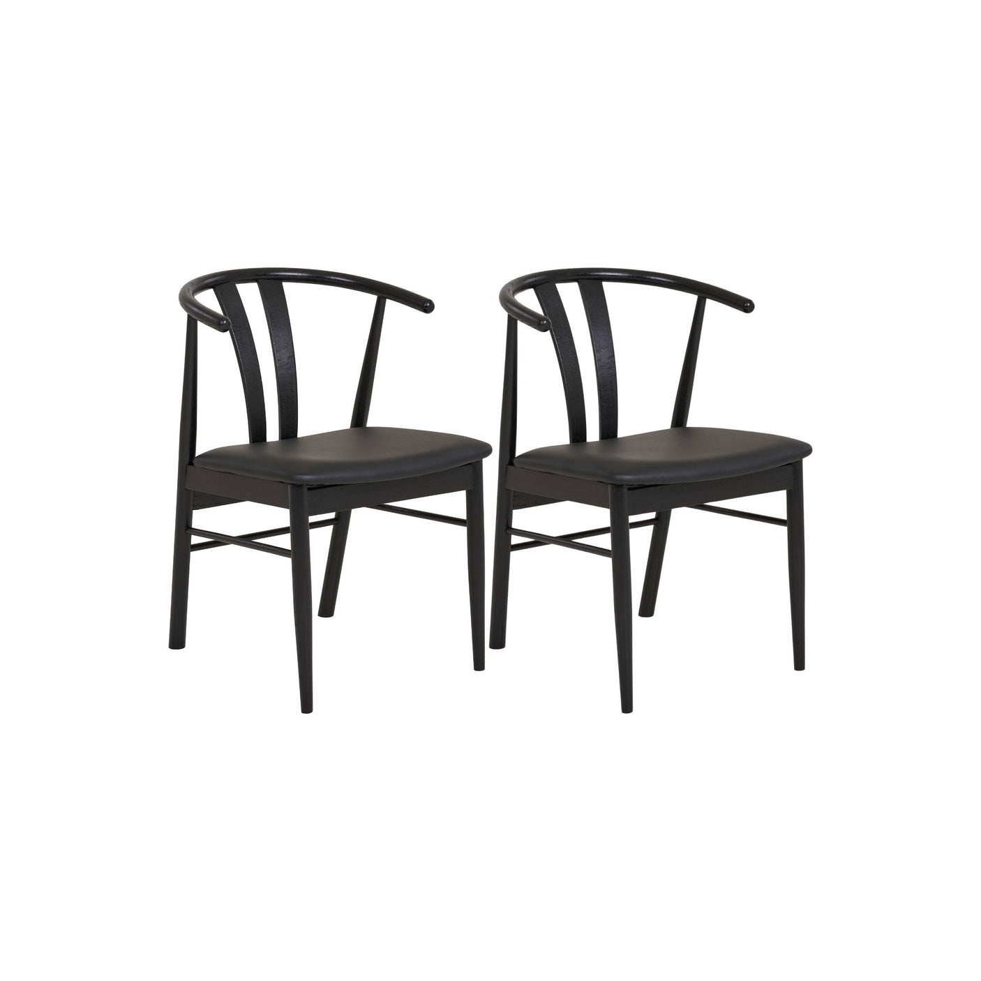 2-pk House Nordic Artenara spisestol sort