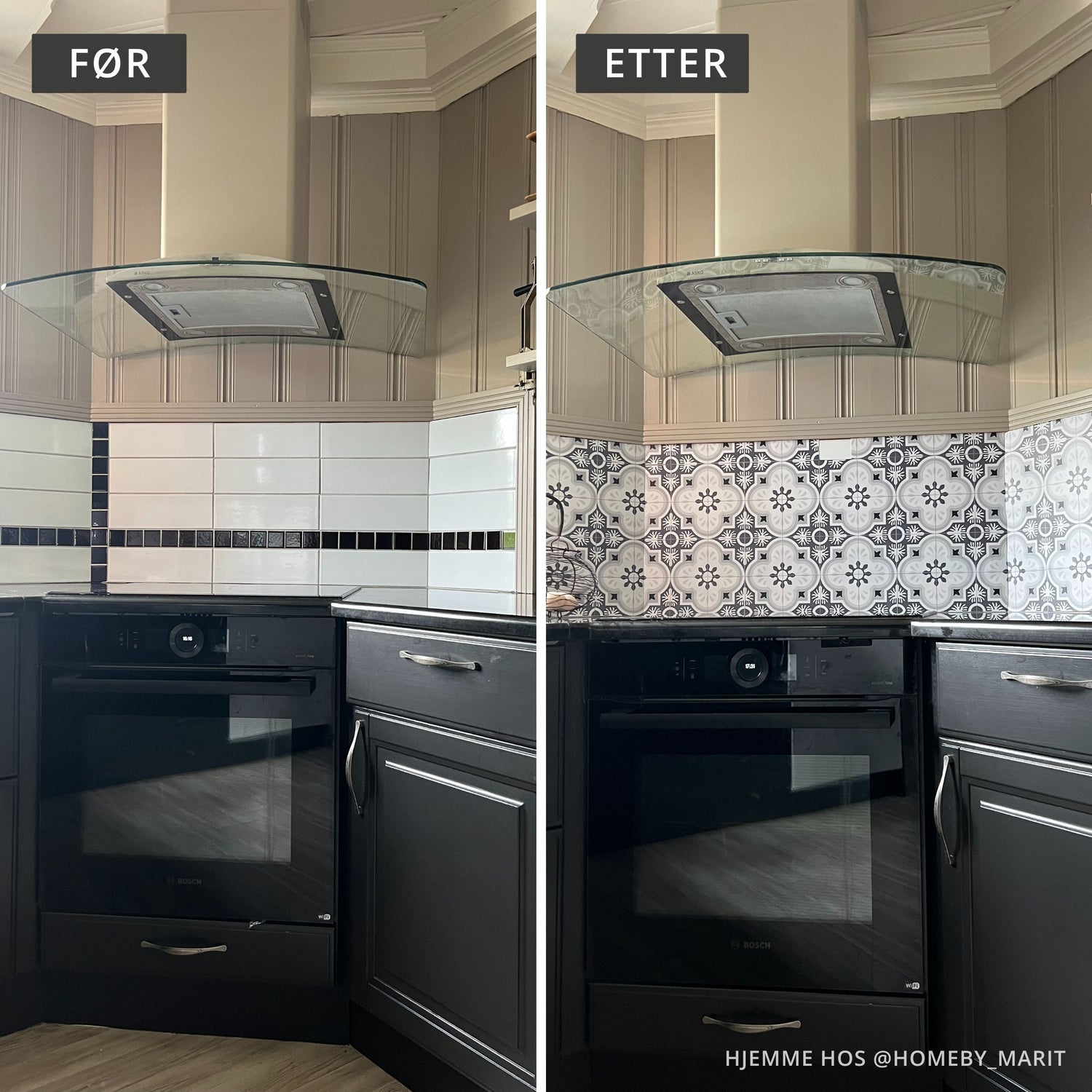 8-pk Copenhagen selvklebende fliser