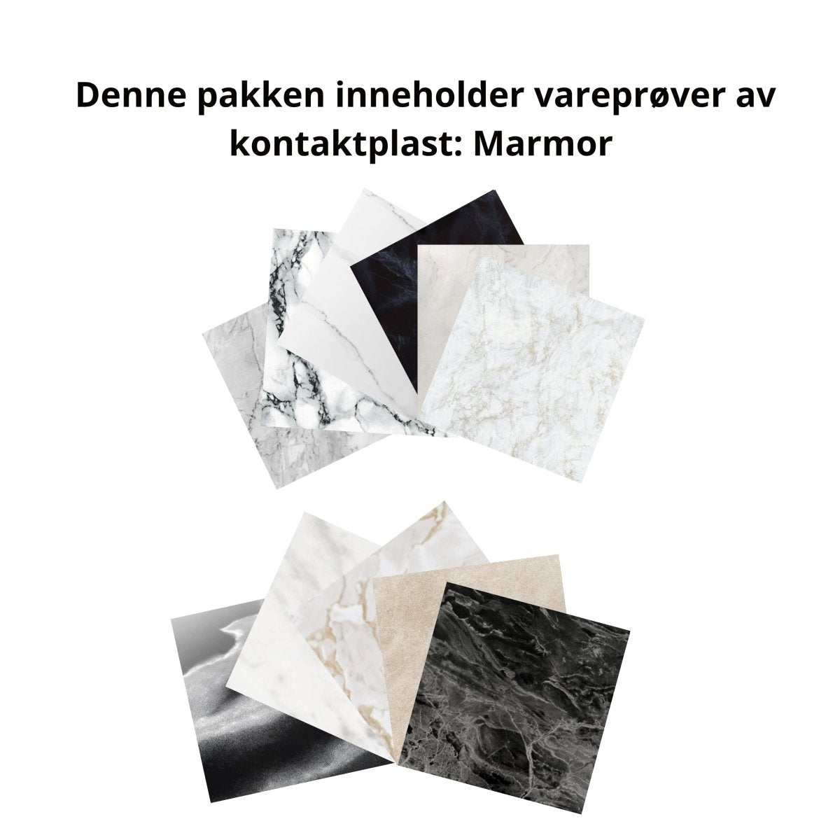 Pakke Marmor kontaktplast - Lindas Dekor Vareprøve kontaktplast