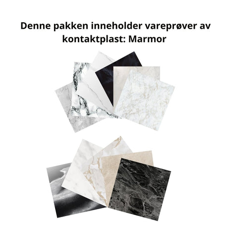 Pakke Marmor kontaktplast - Lindas Dekor Vareprøve kontaktplast