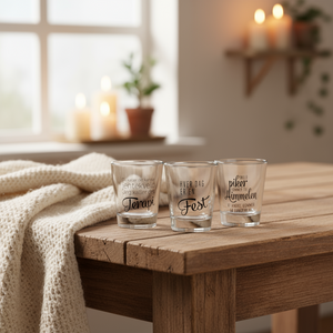 6-pk Shotglass jente tekster
