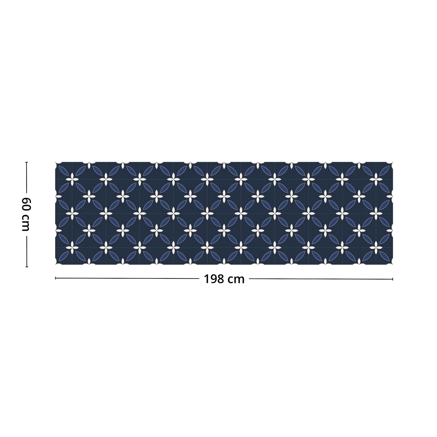 Classic Navy selvklebende backsplash