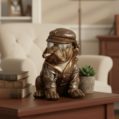 Bulldog med sigar dekorfigur - Lindas Dekor