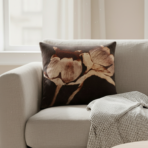 Putetrekk velur sort 45 x 45 cm