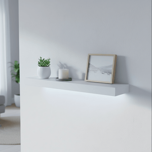 Hylle med LED - lys hvit - Lindas Dekor