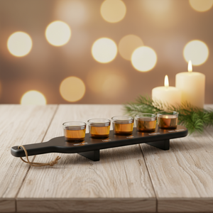 Shotglass planke sort