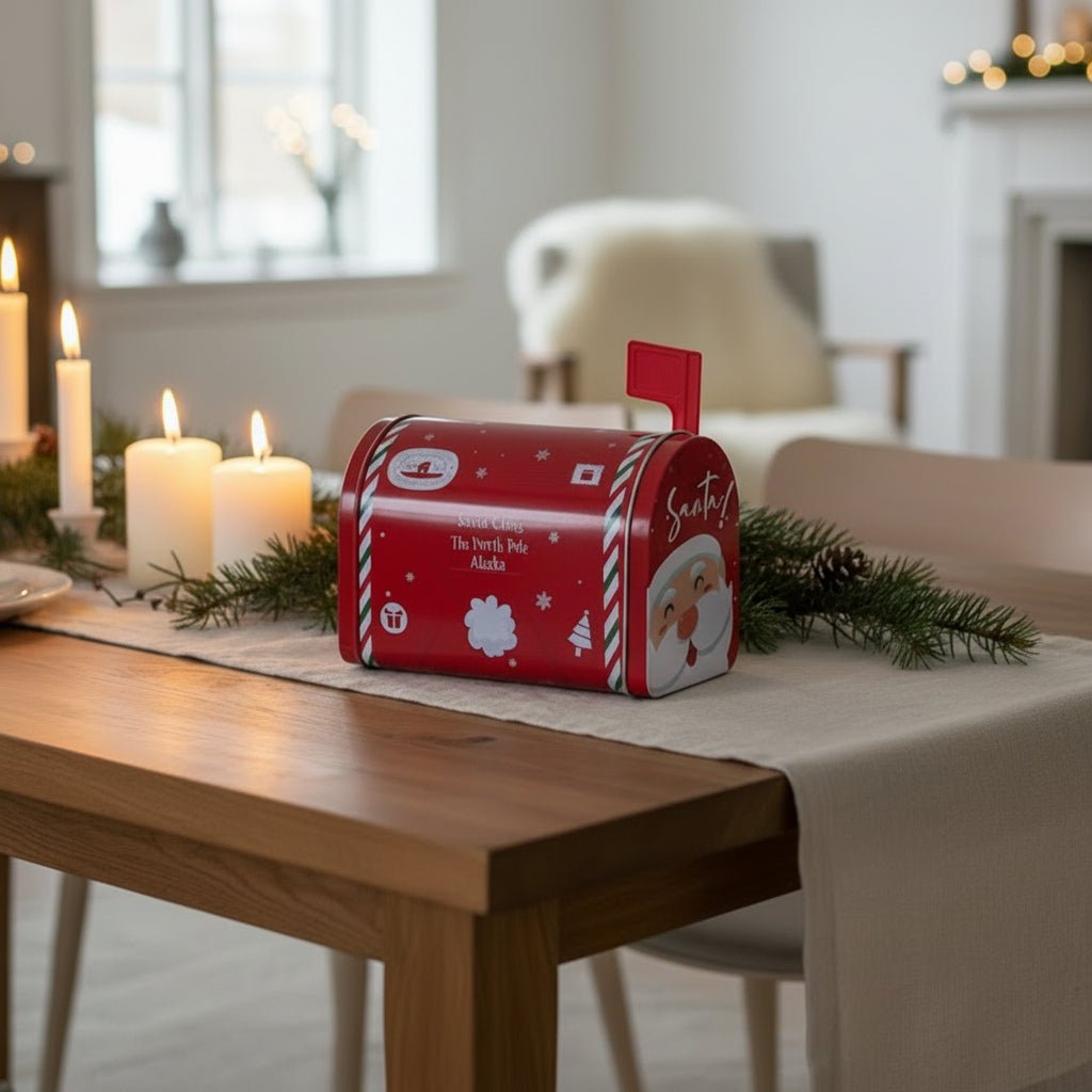 Liten röd postkasse för nisse – Lindas Dekor