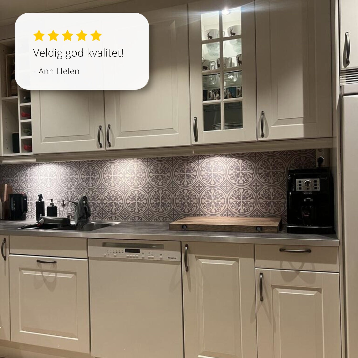 8-pk Tavira antikk selvklebende fliser